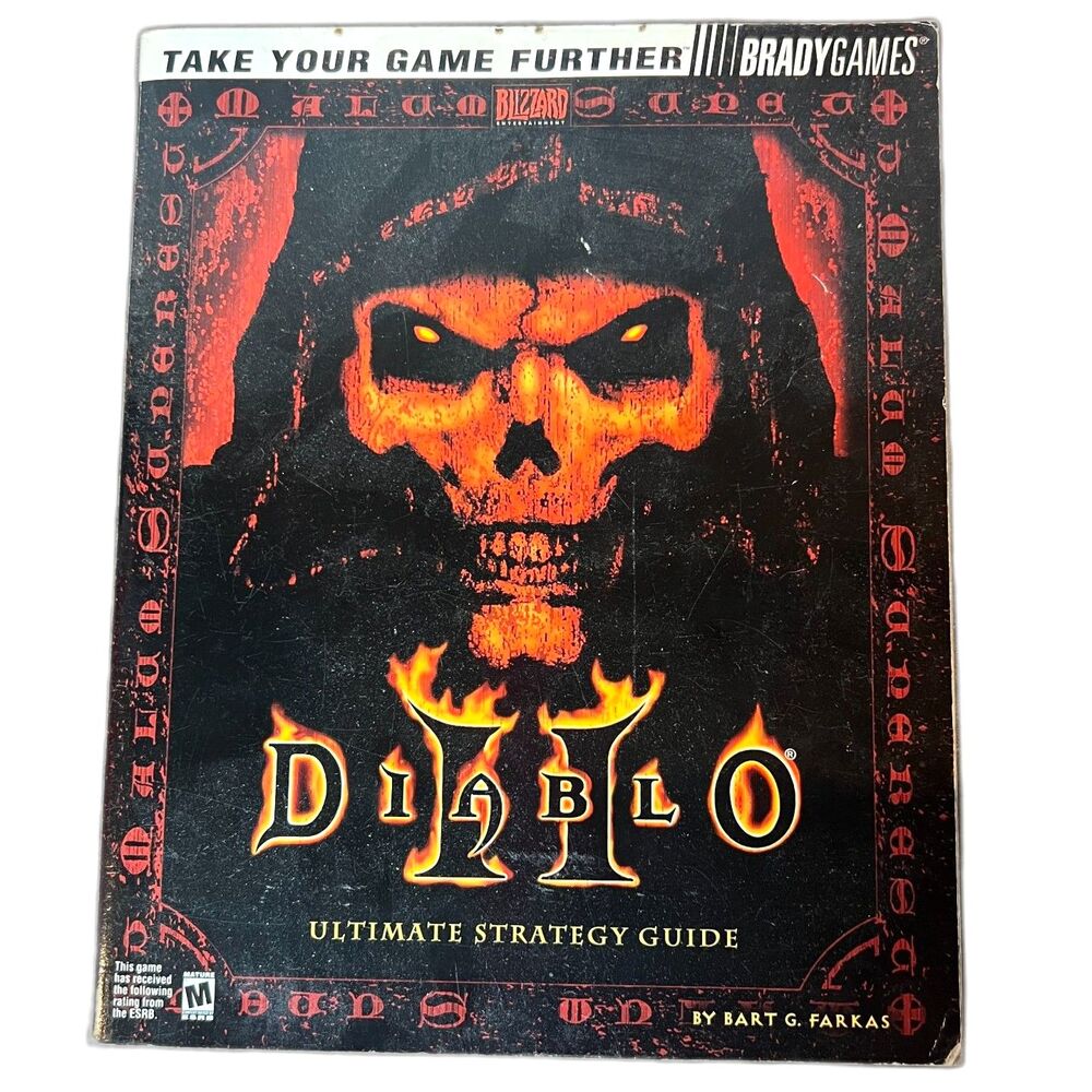 Diablo II Ultimate Strategy Guide BradyGames Blizzard PC Game Softback Book 2001